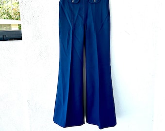 Vintage 70s High Waisted Bell Bottoms 1970s Wide Leg Bootcut Pants