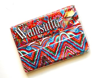 Vintage 70-tals regnbågslakan 1970-tals ljus grafisk designer lakan Wamsutta sängkläder