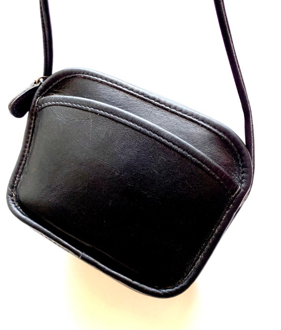 【希少】OLD COACH Dulles Bag leather black Vintage Coach Hadley Leather Purse Black Crossbody Bag - Etsy UK