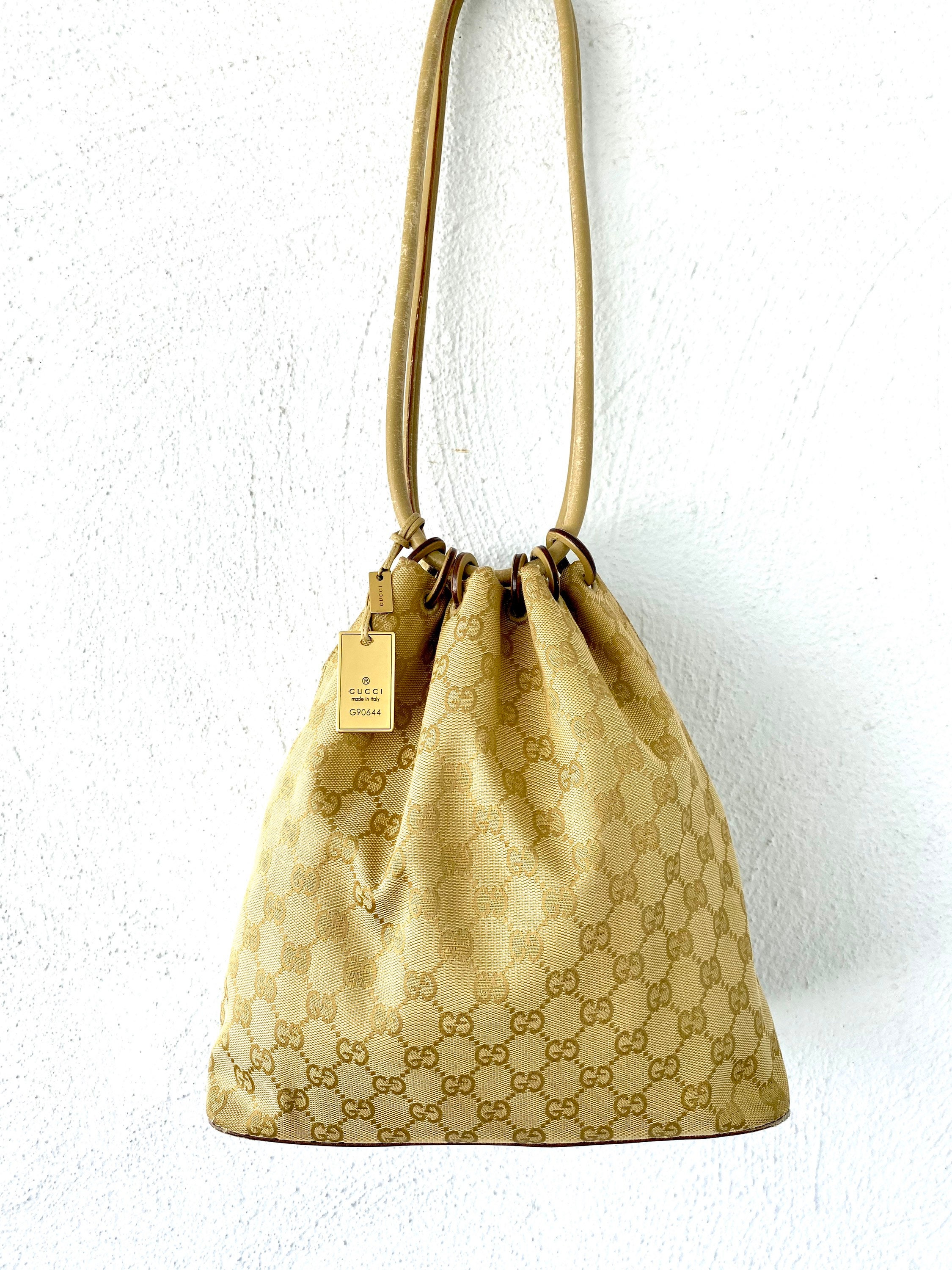 Vintage Gucci GG Monogrammed Shoulder Bag // Top Handle Vintage Gucci GG Monogrammed Shoulder Bag // Top Handle