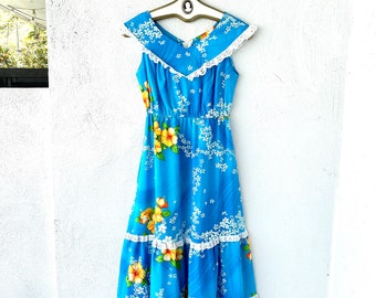 1980s Hawaii Muu Muu Nalii Honolulu 水玉 1980s Hawaii Muu Muu Nalii Honolulu 水玉
