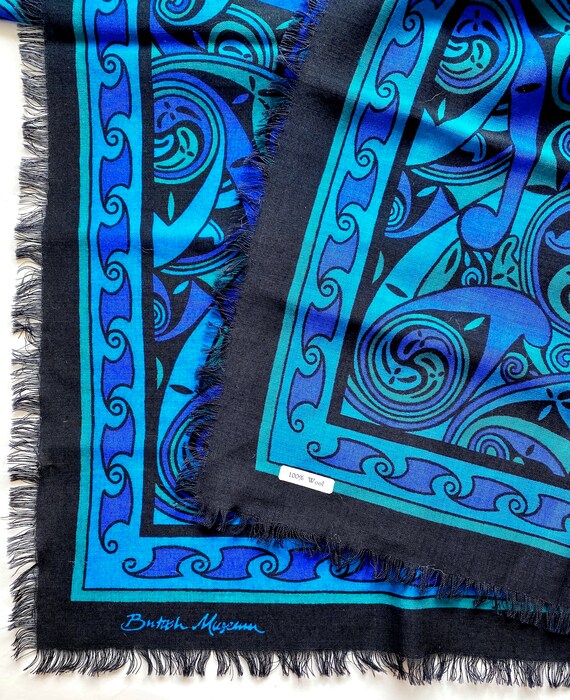 Vintage 80s 90s Baroque Paisley Graphic Scarf // … - image 10