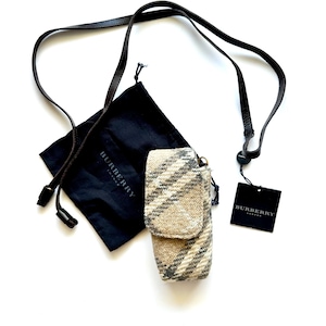 Vintage Burberry Plaid Mini Bag NEW Wristlet Belt Bag Purse