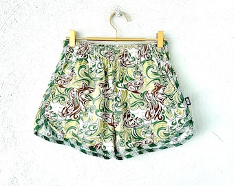 Vintage Hawaiian Shorts Shark Outrigger Fish Tropical Hawaii Palaka Bottoms
