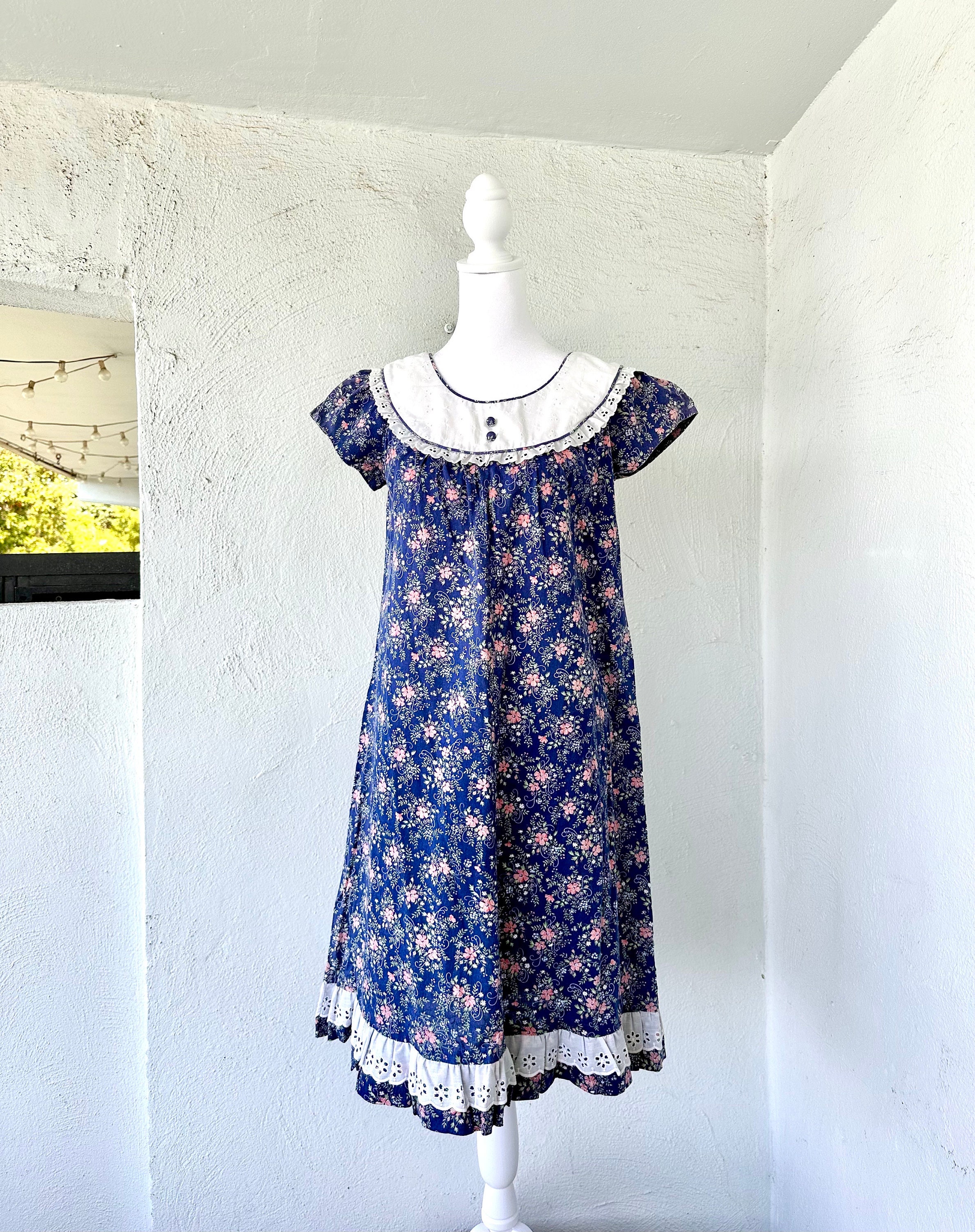 Vintage 1970な年代ヴィンテージ ハワイアンドレス　　ムームー Vintage 1970な年代ヴィンテージ ハワイアンドレス ムームー