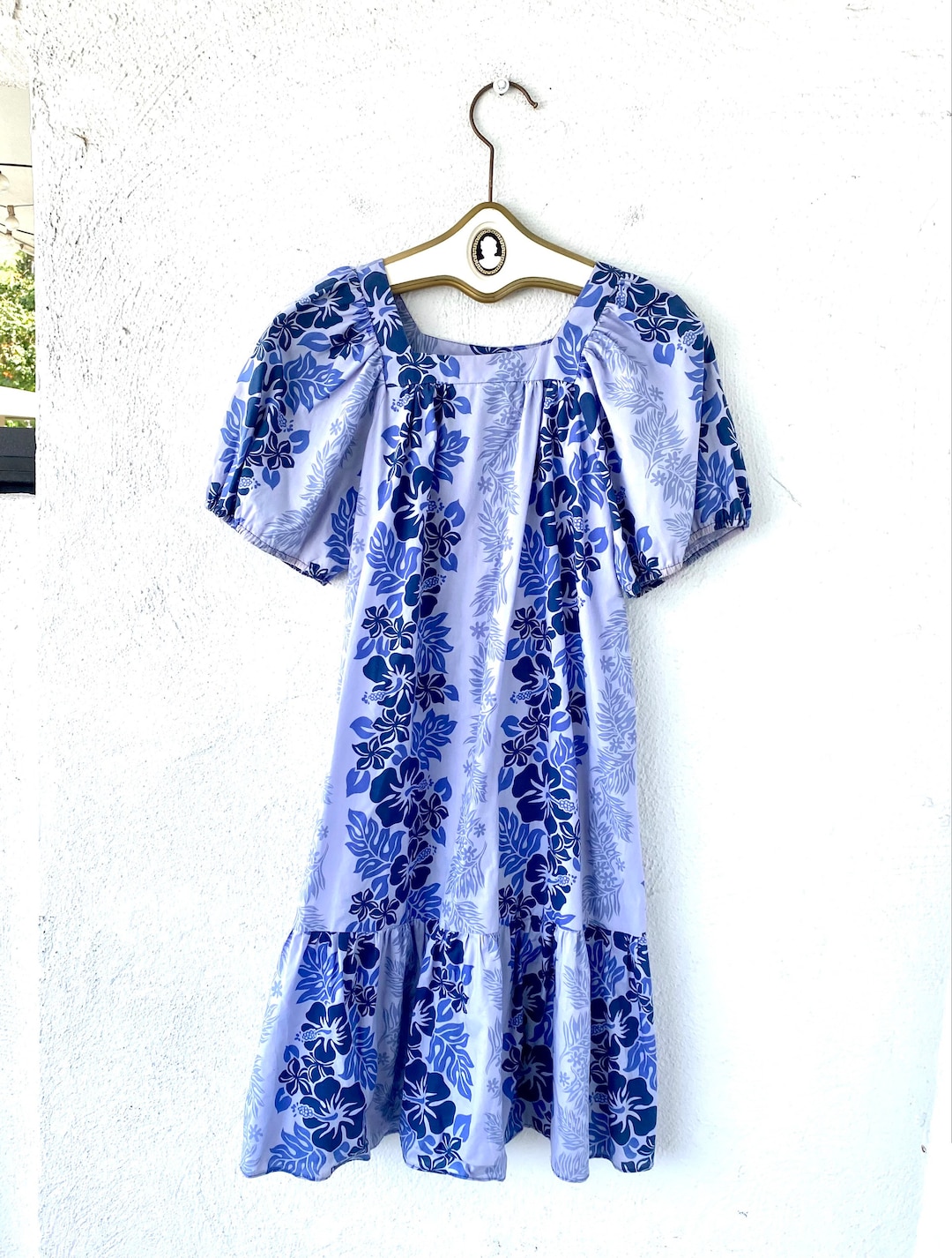 Vintage Hawaiian Muumuu Hawaii Floral Puffy Sleeve Dress Caftan - Etsy