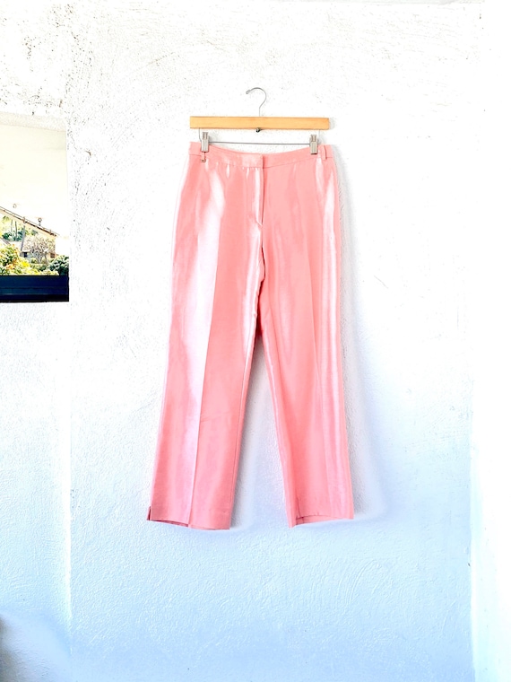 Vintage Versace Pink Satin Pants
