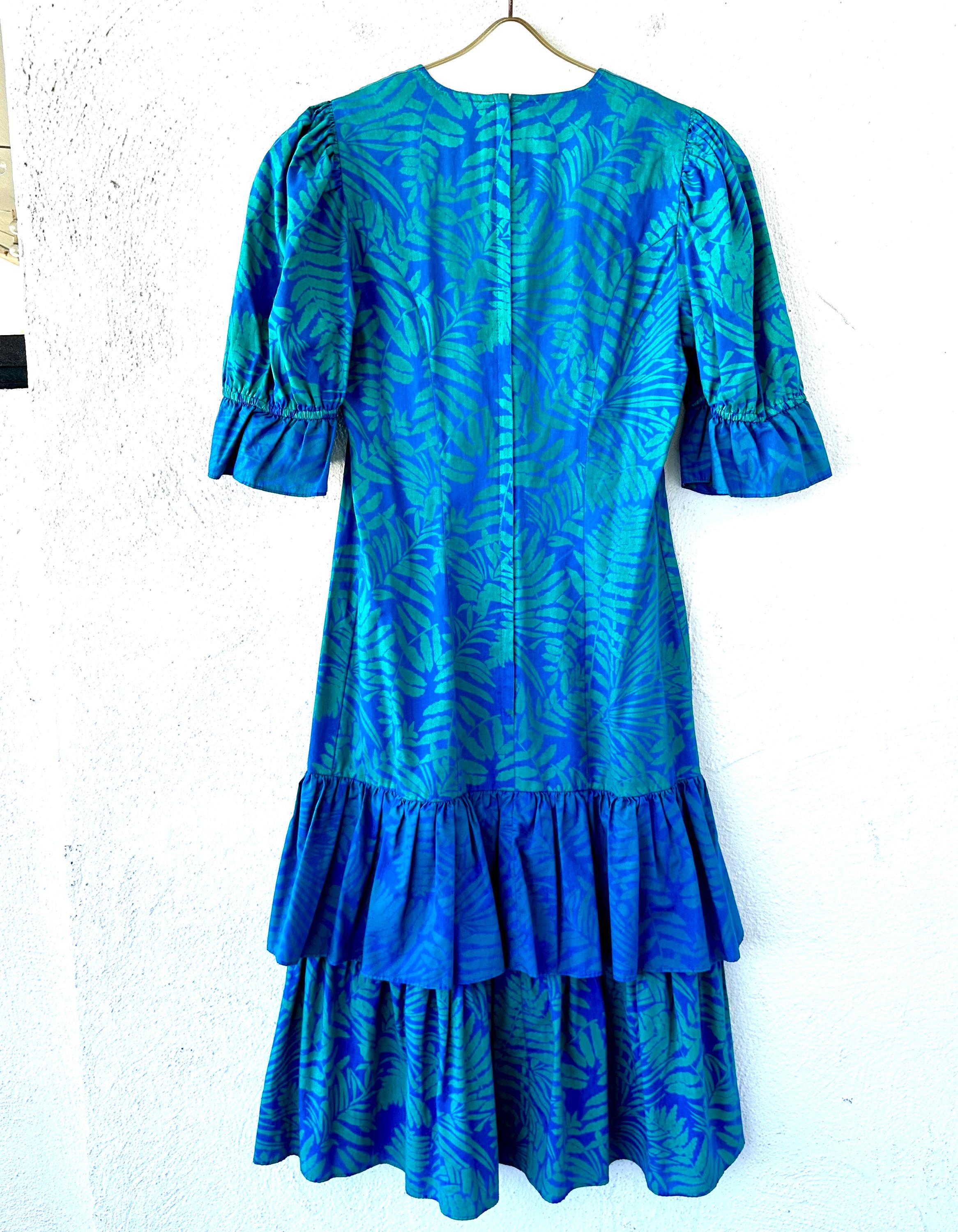 Vintage Hawaiian Muumuu Sun Babies Hawaii Floral Ginger