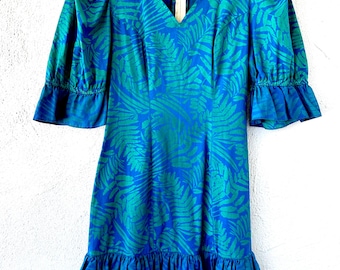 Vintage Hawaiian Muumuu Sun Babies Hawaii Floral Ginger