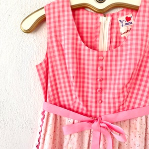 Vintage 60s Gingham Apron Dress: Pink Hawaiian Muumuu, Eyelet Lace - Etsy