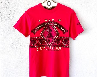 ヴィンテージ 90年代 ホノルルマラソン Tシャツ 1992 ハワイアン