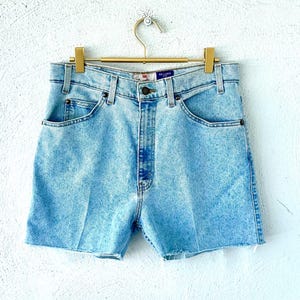 Vintage 70s Levis Jeans Cutoff Shorts 1970s Denim High Waisted Jean Bottoms