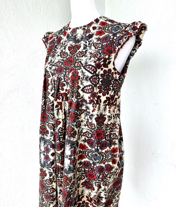 Vintage 60s Hawaiian Muumuu 1960s Babydoll Dress Ruff… - Gem