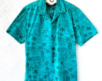 トップス 50s evelyn Margolis Hawaiian shirt Vintage 50s Hawaiian Shirt Evelyn Margolis Mens M Floral Red