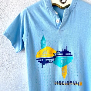 Vintage 70s Single Stitch Tshirt Cincinnati Celebrate T Shirt 1970s Shirt Dress image 3