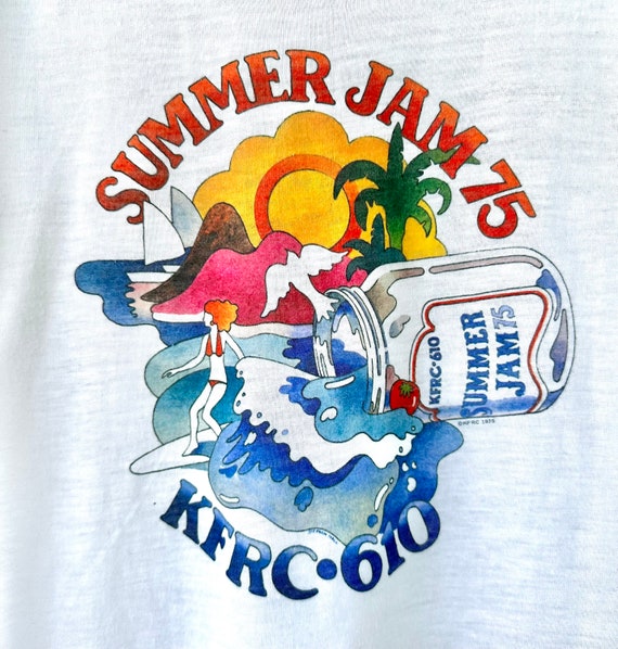 ヴィンテージ 70年代 サマージャム 75 コンサート Tシャツ 1970年代