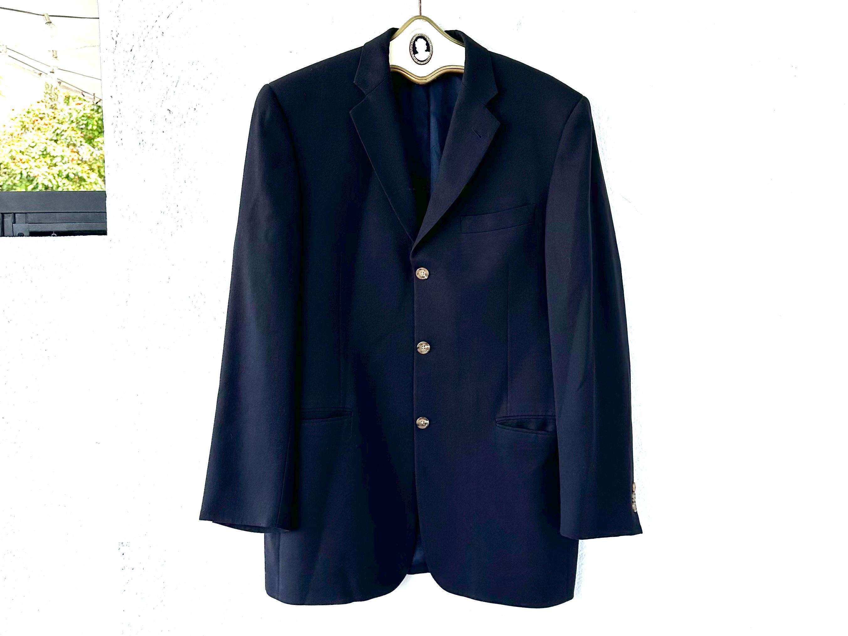 Navy Burberry Blazer - Etsy