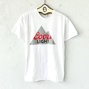 Vintage 90er Coors Light Single Stitch Tshirt 1990s Beer White Shirt