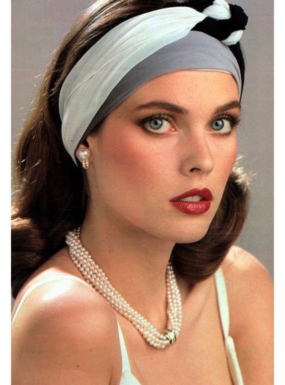 Vintage 70s 80s Boho Braided Scarf Wide Headband … - image 2