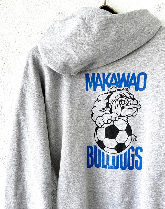 Vintage Hawaiian Hoodie 90s Sweatshirt Makawao Maui Bulldogs - Etsy