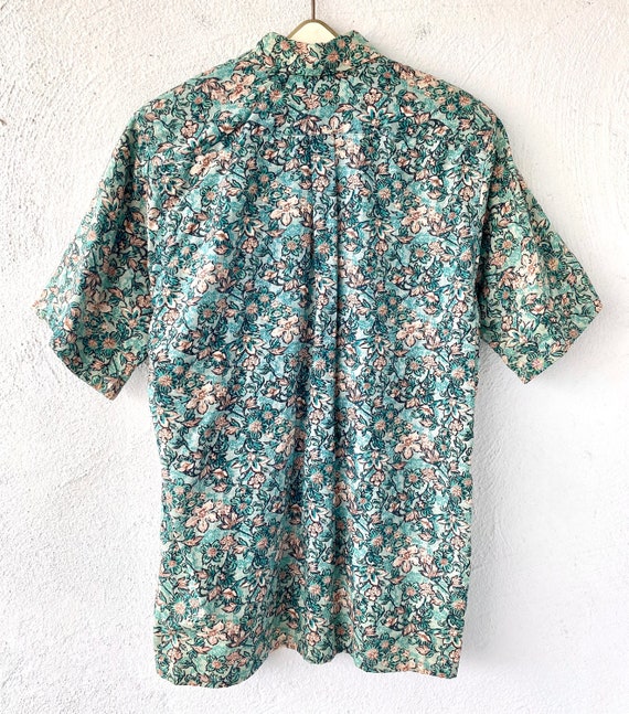 Vintage 70s 80s Hawaiian Aloh Shirt Hawaii Floral… - image 6