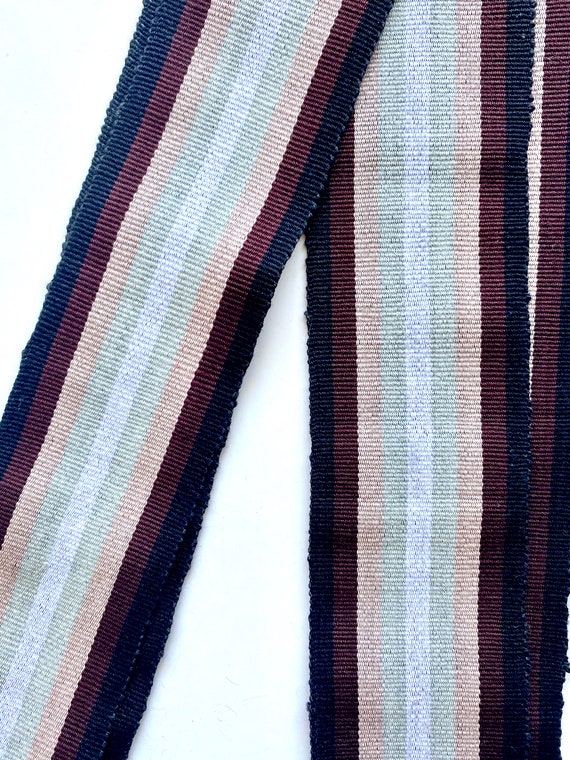 Vintage Woven Striped Tassel Belt // Guatemalan - image 4