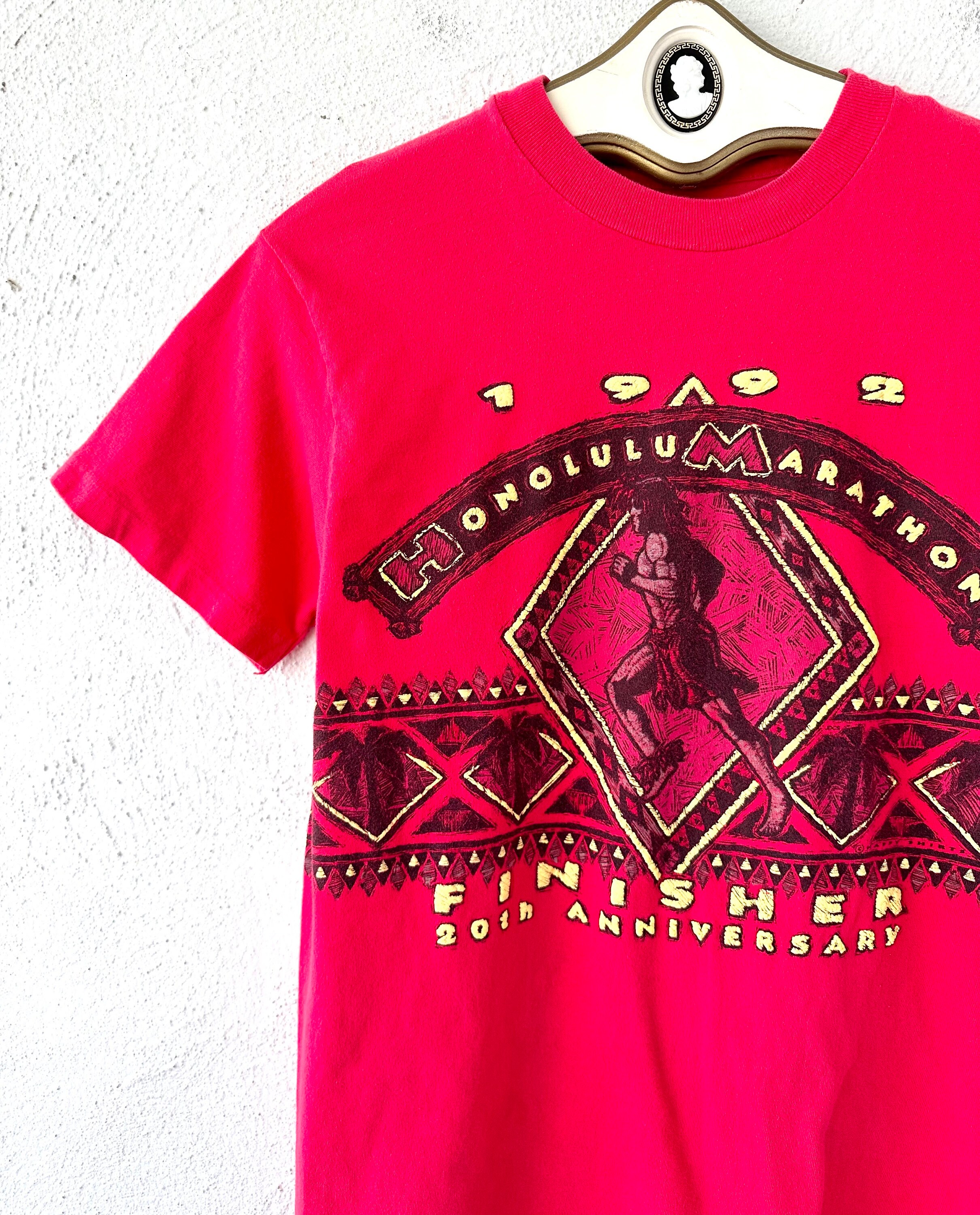 ヴィンテージ 90年代 ホノルルマラソン Tシャツ 1992 ハワイアン 