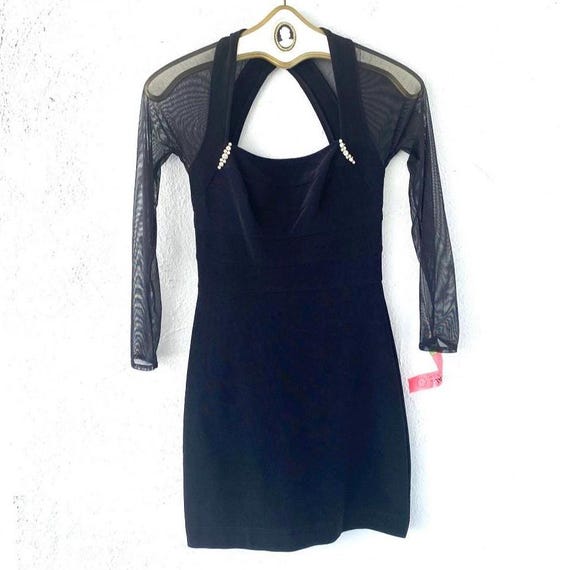 black silky mini dress Black Satin Mini Slip Dress main image 1