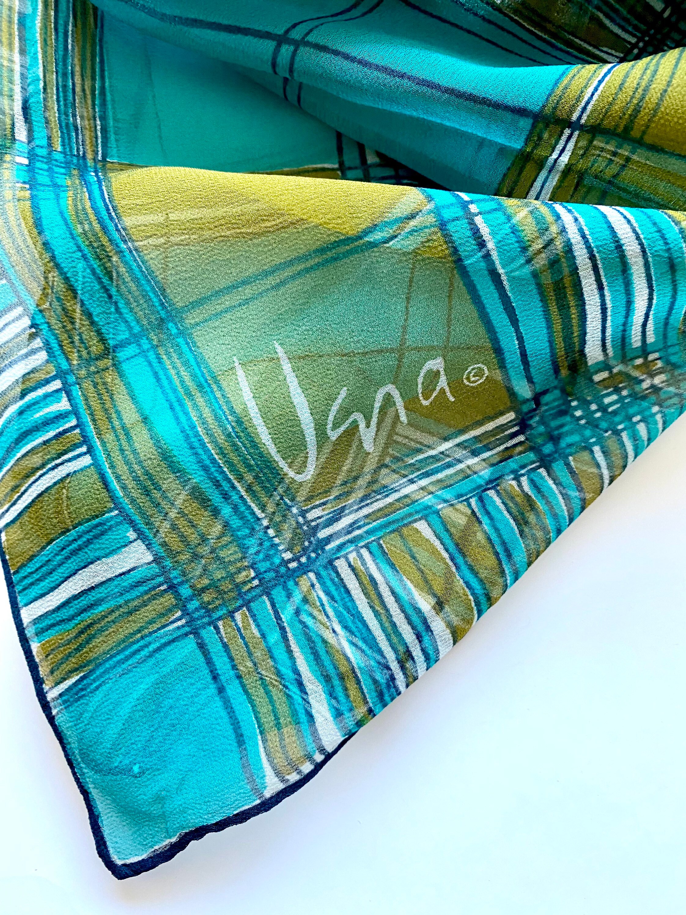 Vera Neumann Scarf - Etsy Vintage Designer Scarf, VERA NEUMAN, c1970. Sheer silken poly, 10\