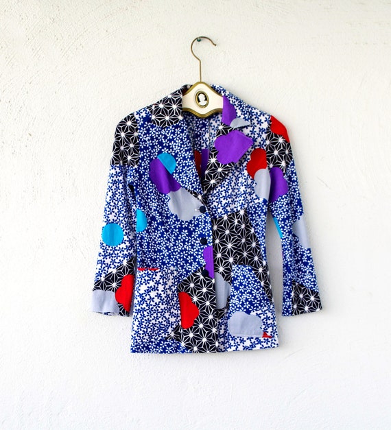 Vintage Hanae Mori Psychedelic Suit Jacket Blazer