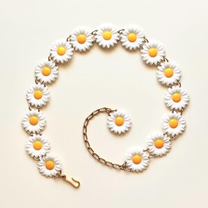 ヴィンテージ 60年代 70年代 デイジーフラワー チェーンベルト 1960