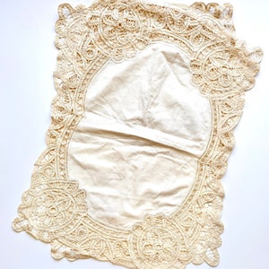 Vintage Battenburg Lace Placemats Set of 2 New Place Mats
