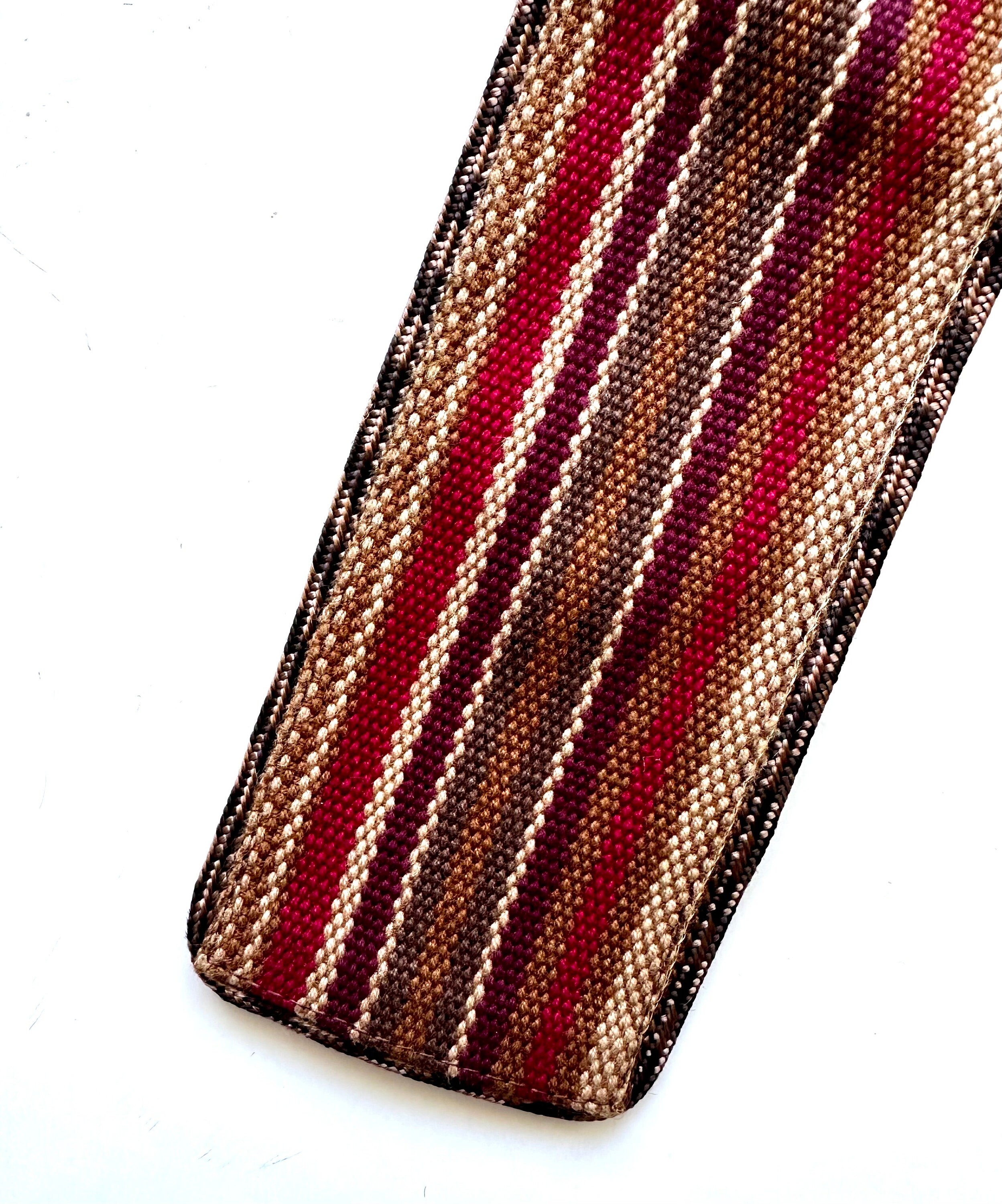 Vintage Calvin Klein Woven Belt: 70s Boho Striped Sash - Etsy display picture 1