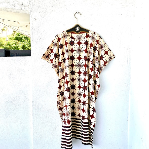 70’s Batik Caftan Dress main image 1