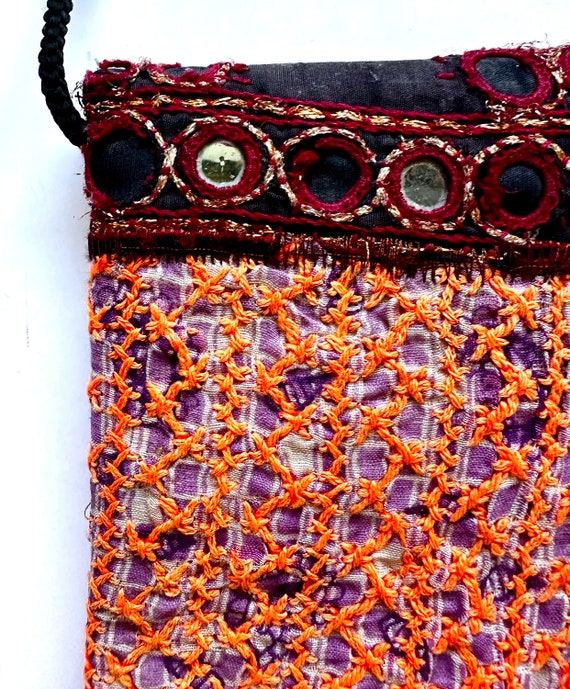Vintage Boho Patchwork Embroidered Bag Hippie Ind… - image 8