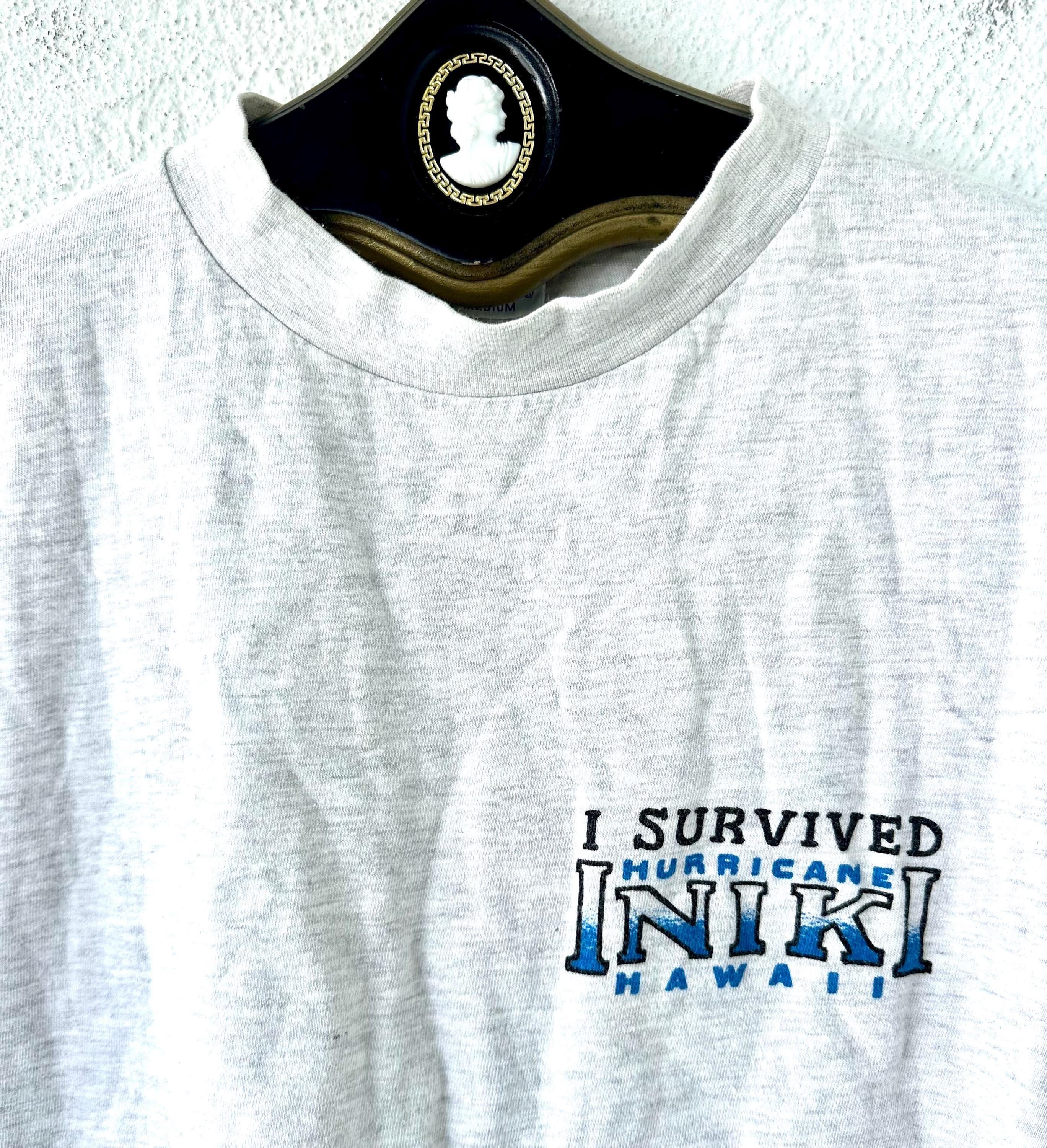 Vintage 90s Hawaii Hurricane Iniki T-shirt, Kauai Graphic Tee - Etsy