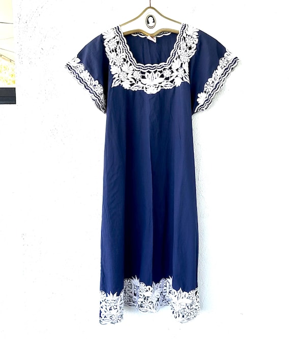 blue floral cutout dress Blue Floral Cutout Dress main image 1