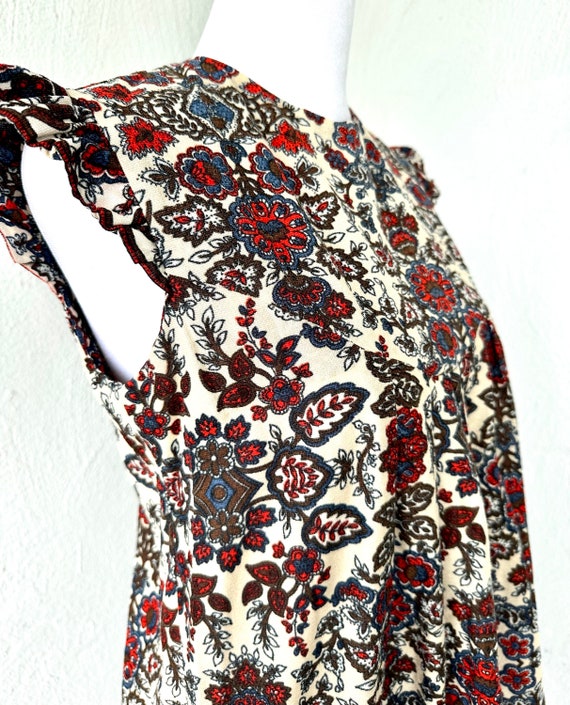 Vintage 60s Hawaiian Muumuu 1960s Babydoll Dress Ruff… - Gem