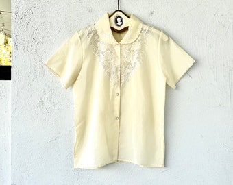 Vintage 1990s Banana Republic Irish Linen Plaid Shirt 90s
