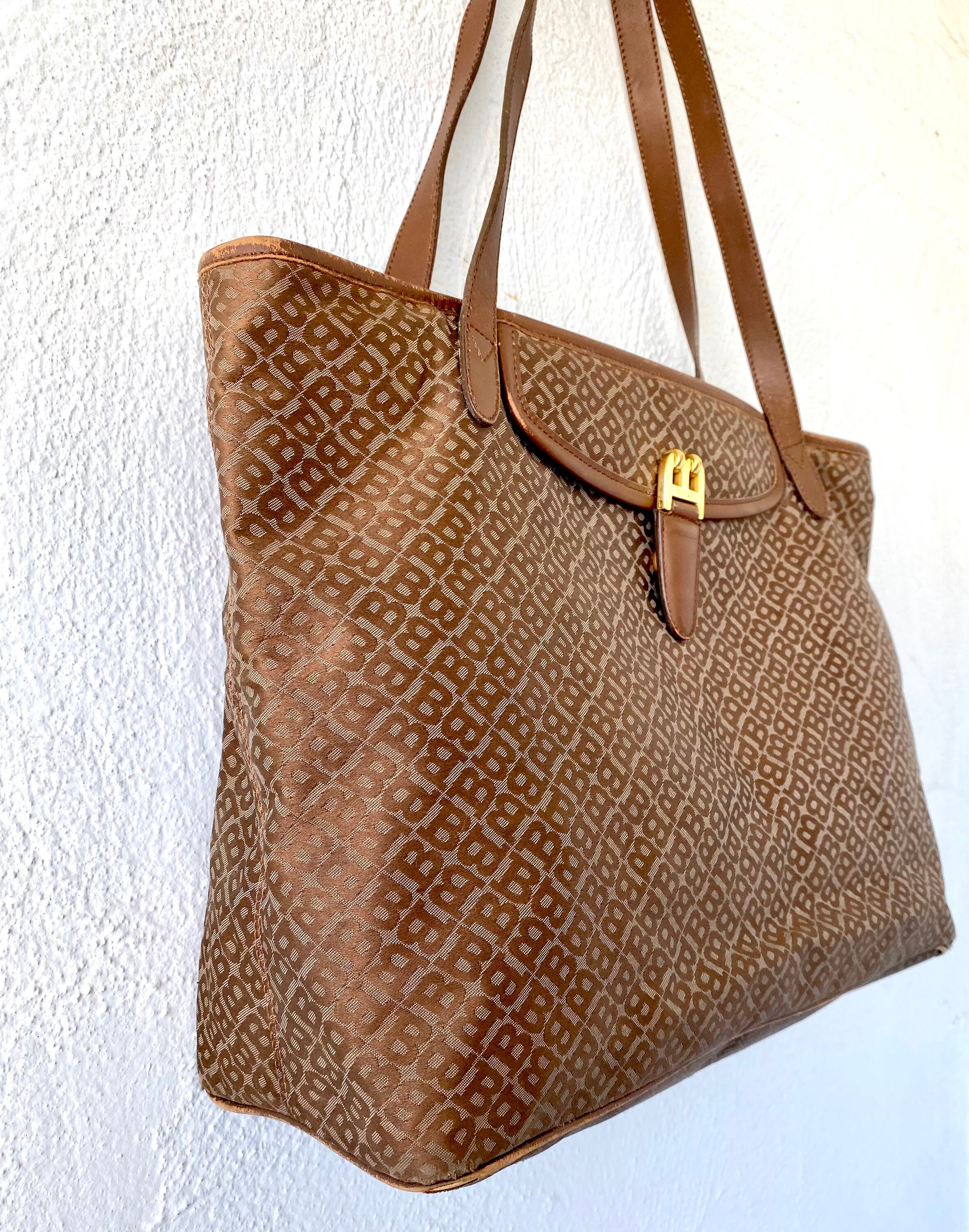 Vintage Bally Logo Shopper Large Shoulder Purse Tote Bag - Etsy
