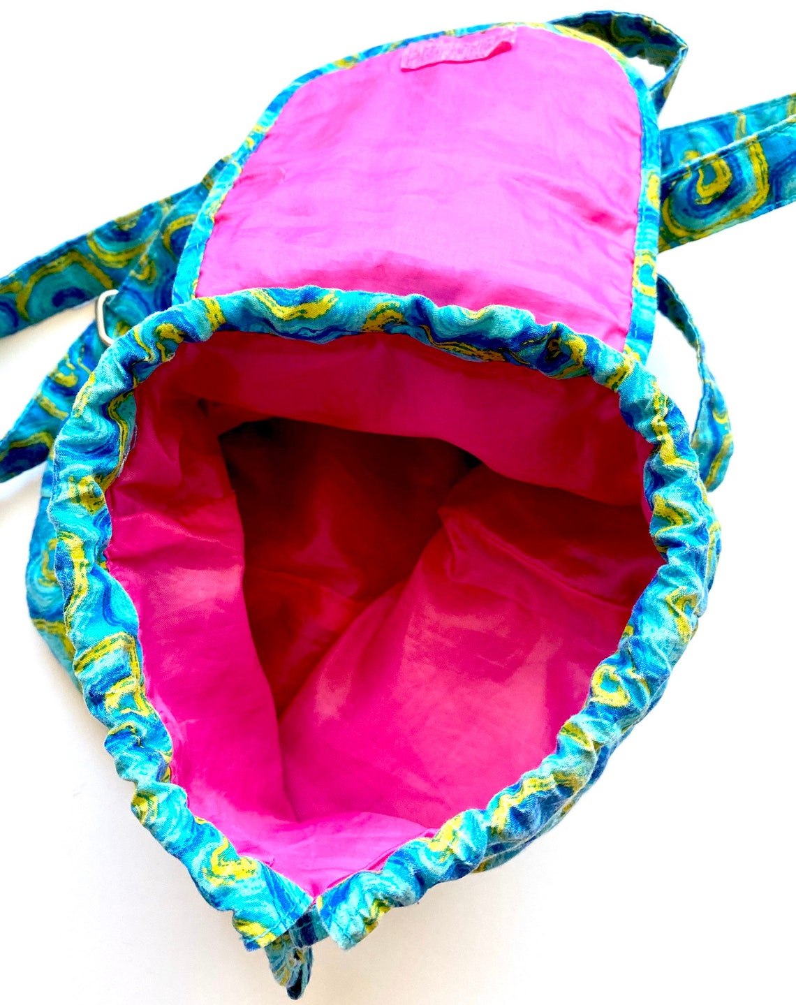 Vintage 90s Y2K Mini Backpack // Blue Quilted Hearts Etsy