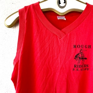 Vintage 80-tals Rough Riders Linne - Bruno Mars Skola idrottspersonal bild 6