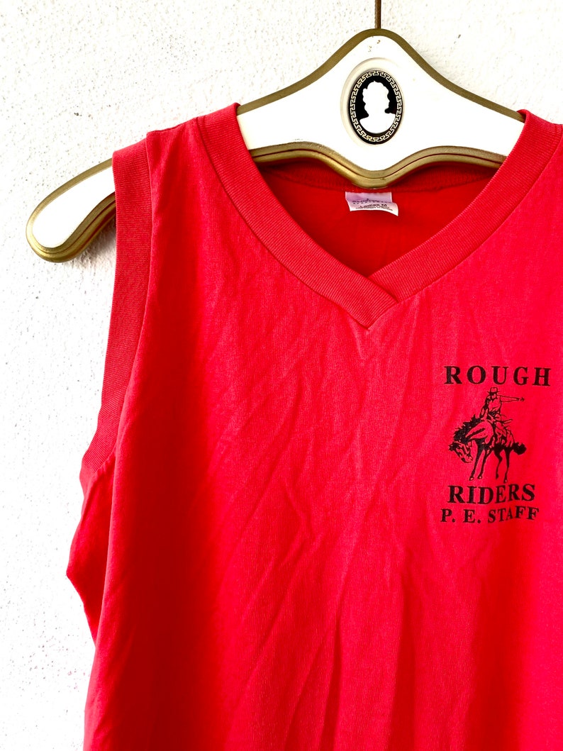 Vintage 80-tals Rough Riders Linne - Bruno Mars Skola idrottspersonal bild 6