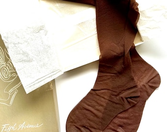 Vintage Saks Fifth Avenue 1950s Nylon Stockings 50s Tights Lingerie