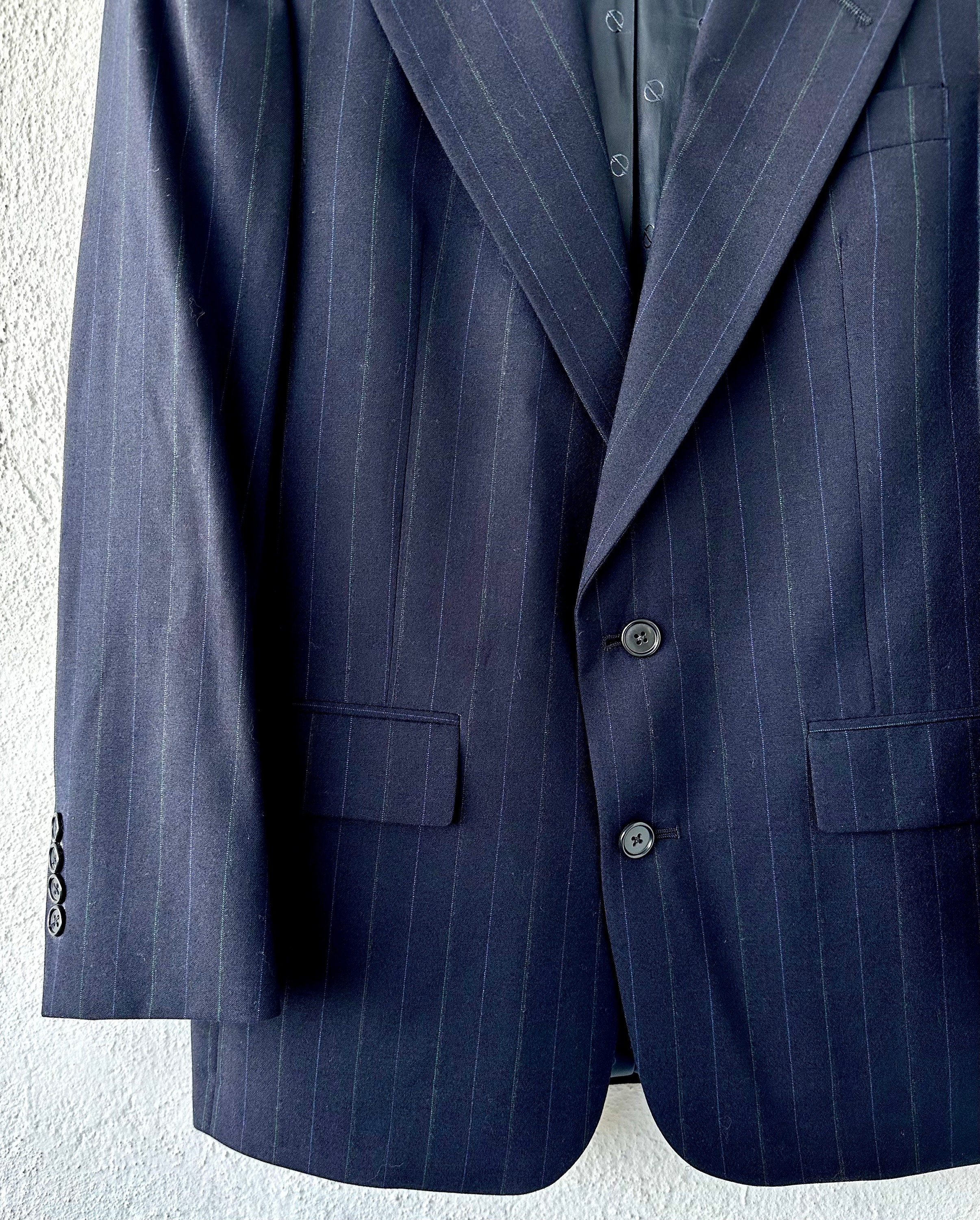 Vintage Christian Dior Le Connaisseur Suit Jacket Blue Wool Vintage Christian Dior Le Connaisseur Suit Jacket Blue Wool