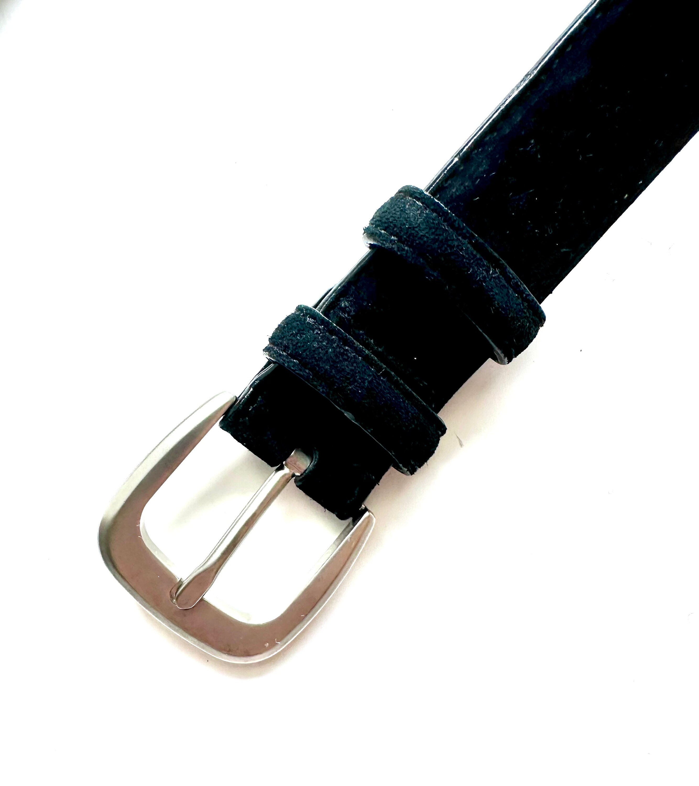Vintage Salvatore Ferragamo Gancini Logo Suede Leather Belt  display picture 3
