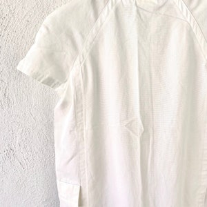 Vintage Courreges Mod White Dress 90s does 60s Space Age Dress image 9