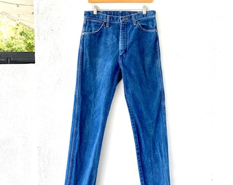 Vintage 70s Wrangler Jeans Straight Leg Regular Denim Pants