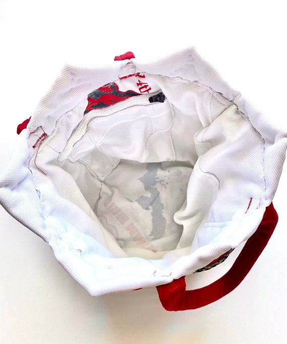 Vintage Star Quilt Bag Quilted Patchwork Purse Ha… - image 4