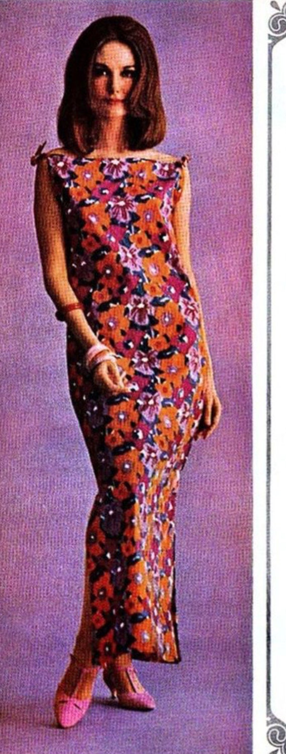 Vintage 60s Paper Dress Psychedelic Dress // 1960… - image 5